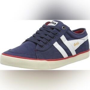 Gola Dark Blue and White Canvas Sneakers